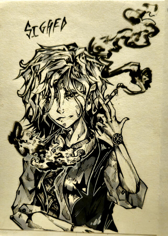 "And she sighed" [Waist-Up Character Piece]